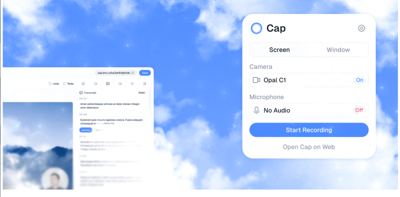 [Windows] Cap_0.3.74-开源的屏幕录制工具-相见亦楠